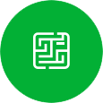 green icon maze