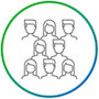Icon of a group of diverse people