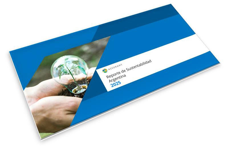 Reporte de Sustentabilidad 2025 Argentina portada imagen de la pantalla de un celular en la mano