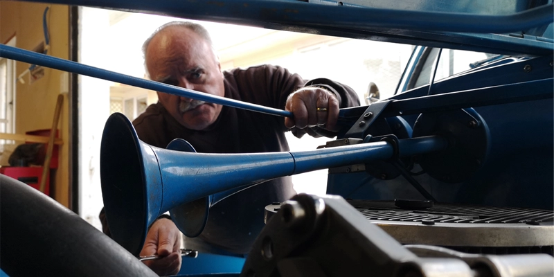 a person holding a gun